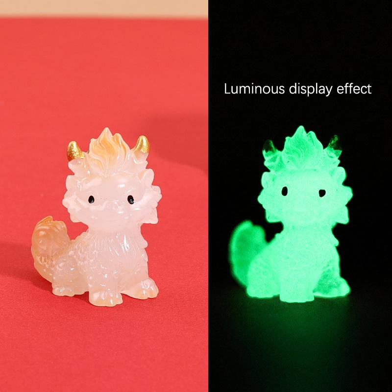 Year Of The Dragon Luminou Dragon Kirin Dragon Micro Landscape Ornaments Auspicious Beast Dollhouse Desktop Decor  Year Gifts