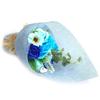 Bouquet di Fiori di Sapone Blu in Piedi