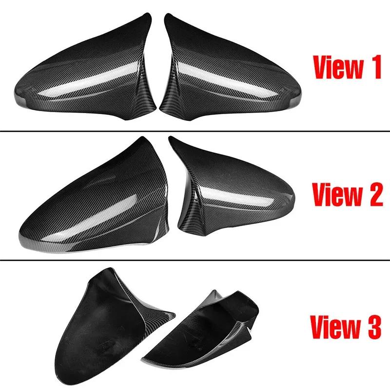 For LHD LEXUS IS ES GS LS CT RC F-Sport 2014- ABS Car Side Mirror Cover Wing Cap Exterior Door Trim Adhesive Sticker Parts