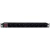 Rack-mountable Electrical Power Strip - MCL - 9 Sockets with Earth 16 A