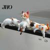 Mini Cat Figurine Miniature Cute Cartoon Kittens Ornament for Kitty Desktop Set Computer Monitor Car Dashboard Home Office Desk Decor Lover