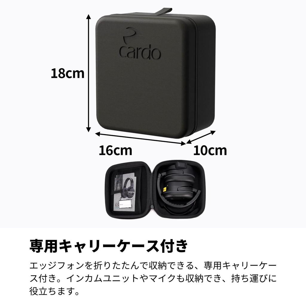 CARDO PACKTALK EDGEPHONES (Edgephone) Black PTHP0003