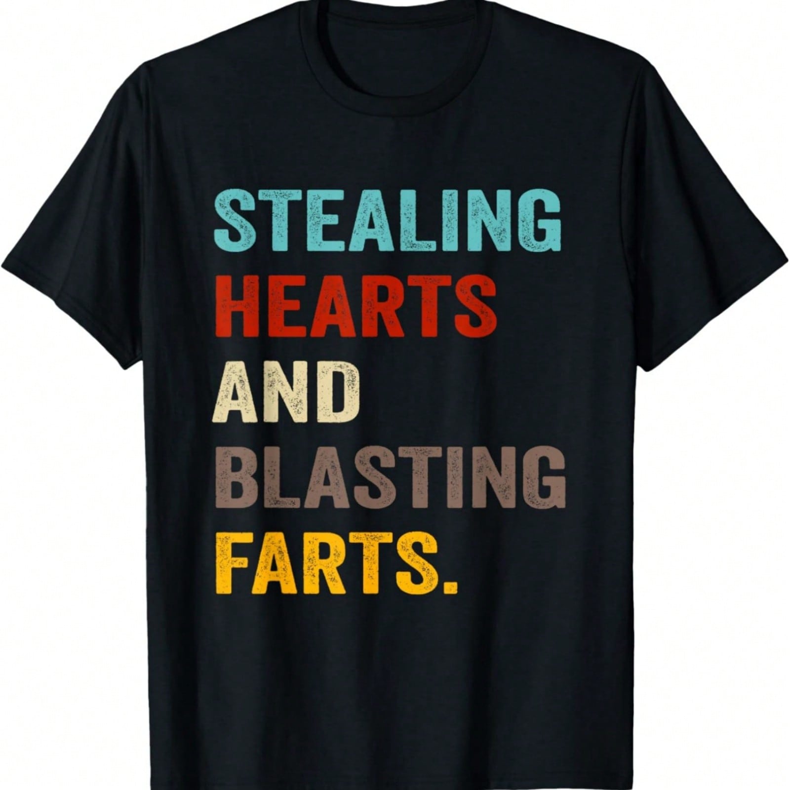 Stealing Hearts And Blasting Farts T-Shirt S разноцветный