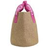 Bag Tote Bag Brown Pink Basket Bag Kids KIDS Mifuko Collaboration Grosgrain Ribbon Trim C20045 49L [Chloe] Women's [Item]
