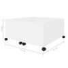 Vidaxl Coffee Table, White, 75X75X38 Cm, Wood-Based Material