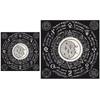 Tarot Tischdecke Runen Wahrsagungen Tischdecke Astrologie Orakel Brettspielmatte Quadratische Form Pendel Altar Tischdecke