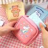 Ins Card Cute Month Bag Tampon Menstrual Towel Storage Bag Travel Portable Makeup Bag