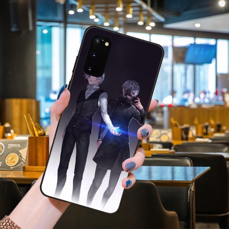 Kaneki Ken Tokyo Ghoul Phone Case For Samsung Galaxy S6 S7 S8 S9 S10 S21 S22 Plus Ultra Soft Black Phone Cover