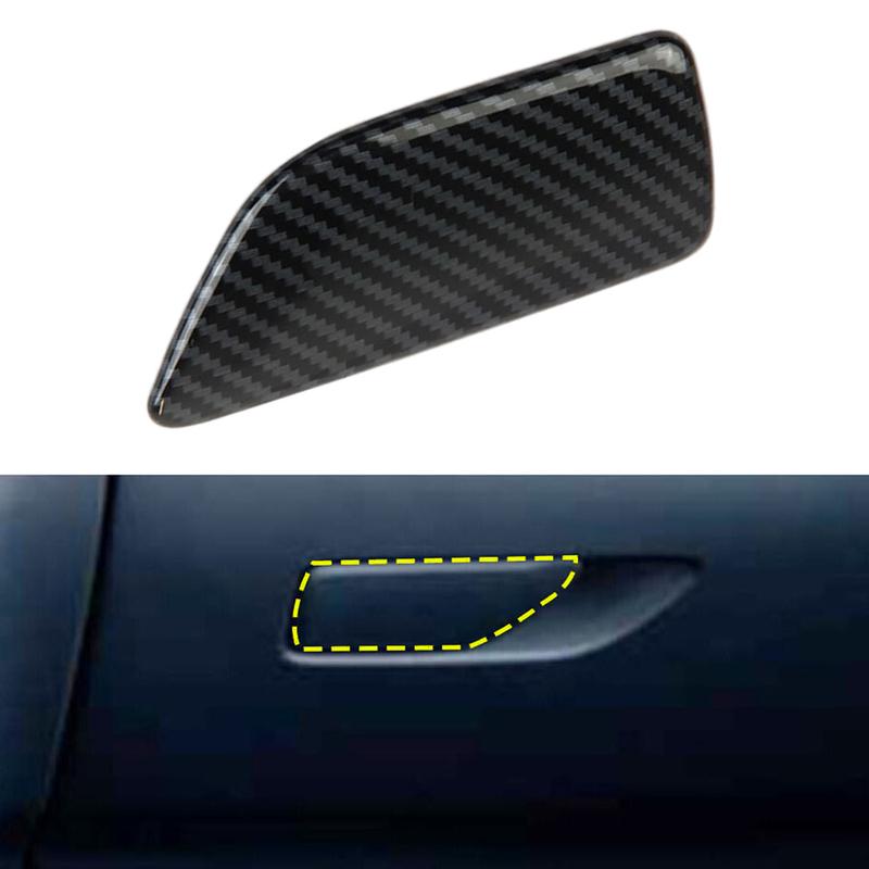 1pc for Ford Maverick  Carbon Fiber Glove Box Handle Cover Sticker Passenger Pilot Storage Interior Accessories