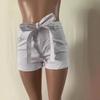 Elastic Waist Denim Shorts with Belt, Available In 5 Colors and 8 Sizes