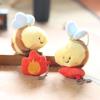 Adorable Cute Plush Bee Magnetic Keychain Soft Toy Bag Charm For Kids 11cm