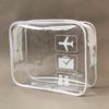1pc Transparent Makeup Bag Travel Cosmetic Organizer Makeup Pouch Portable Beach Bags PVC Waterproof Toiletry Bag with Zipper