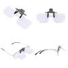 Detachable Head-mounted Magnifier 2X Magnification Clip on Eyeglass Loupe  Elderly Use