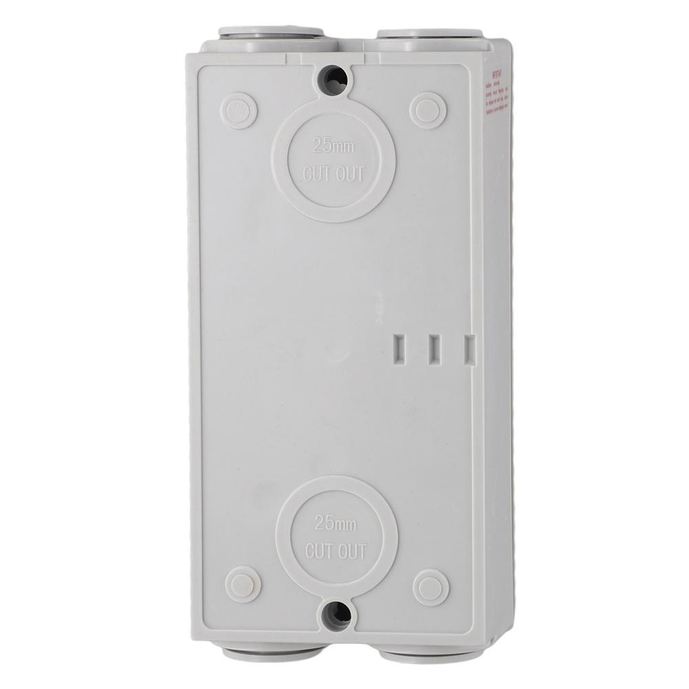 Industrial Grade 3P Disconnect Switch 63A IP56 Sealed Enclosure for 110~440V AC Motor Circuits White ABS Material