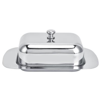 Bright Butter Box with Lid Stainless Steel Cheese Box for Bread Food Pastry Home Restaurant