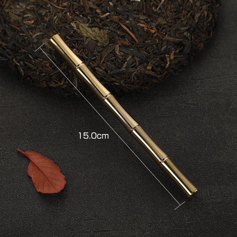 Creative brass Pu er tea knife tea cake prying tea knife tea needle tea cone tea ceremony six gentlemen tea set accessories
