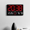 LED Digital Wall Clock with Bluetooth & Auto Time Sync for Living Room - Model 6667
