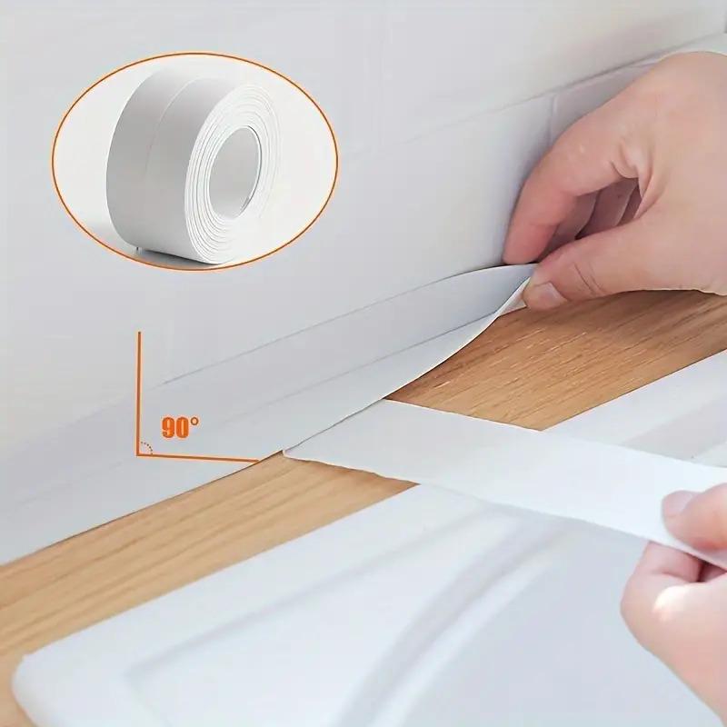 5-1M Waterproof Sealing Tape Mildew Proof Self Adhesive Caulk Strip for Bathroom Toilet Kitchen Wall Corner Gap Sealing