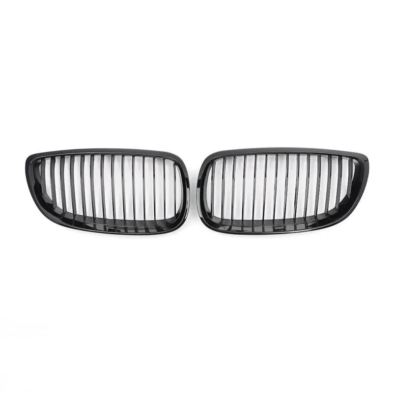 For BMW 3 Series E92 E93 Coupe M3 2008-2010 2x Car ABS Grille Front Kidney Grill Single Line Style 51137157277 51137157278 Parts
