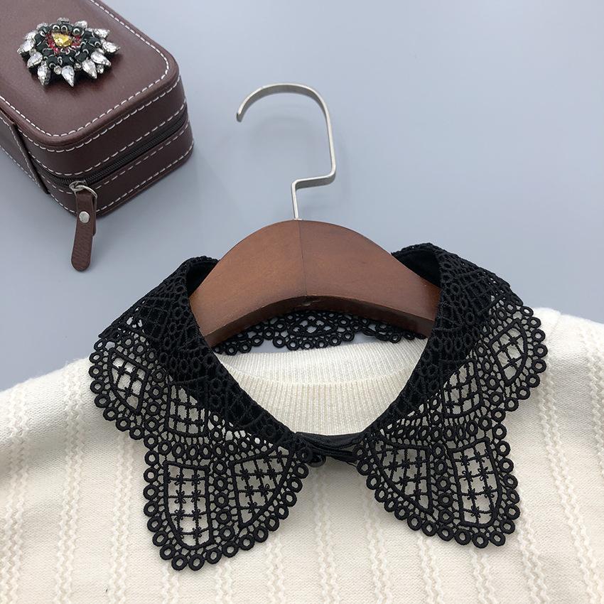 Hollowed-out cat ear shape fake collar, cute fake collar, matching sweater skirt clothing accessories
