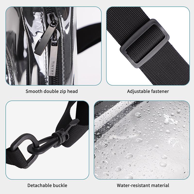 Transparent PVC Chest Bag Outside The Individual Fashion Waist Pack Shoulder Trend Large Capacity Crossbody Bag