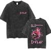 Gewaschenes Vintage Ed Sheeran Play Tour 2026 T-Shirt Herren Damen Mode Lässige Oversized T-Shirts Männlich Hohe Qualität Baumwoll-T-Shirts