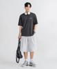 LEMAIN SECOND Bermuda Wide One-Pleat Sweat Shorts [White Melange]