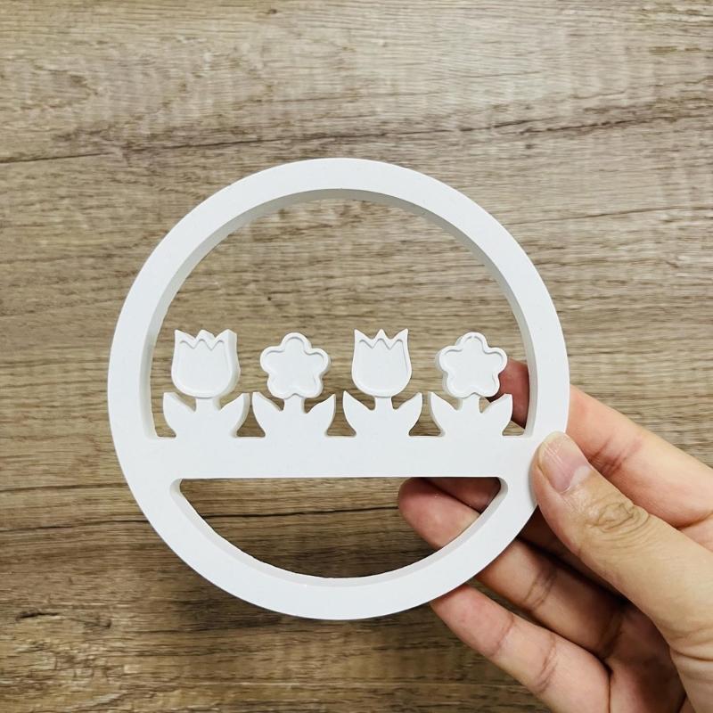 Bird Flower Wreath Silicones Molds for Making Room Decoration, Circular Shaped Resins Molds for Epoxy Resin Casting