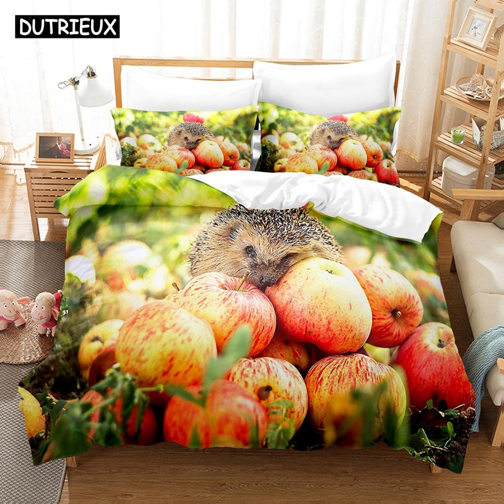 3D New Hedgehog Bedding Sets Duvet Cover Set With Pillowcase Twin Full Queen King Bedclothes Bed Linen