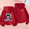 Aphmau Cartoon Print Anime Girl Kids Zip-Up Hoodie for Spring and Autumn