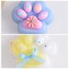 2pc/set Silicone Cat Paw Squeeze Toy TPR Cat Paw Pinch Toy Cartoon Fidget Toy  Practical Jokes
