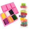 DIY Silicone Rectangle Cake Pan Square Soap Molds Pudding Muffin Loaf Brownie Cornbread Mould