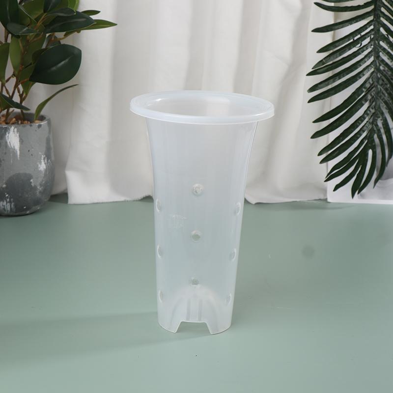 1 Stück Orchideentopf, Netzlöcher, Tasse, verdickter Blumentopf, atmungsaktive Kontrolle, Wurzelpflanzen-Pflanzgefäß, Vertiefung, Blumentopf für Gartendekore