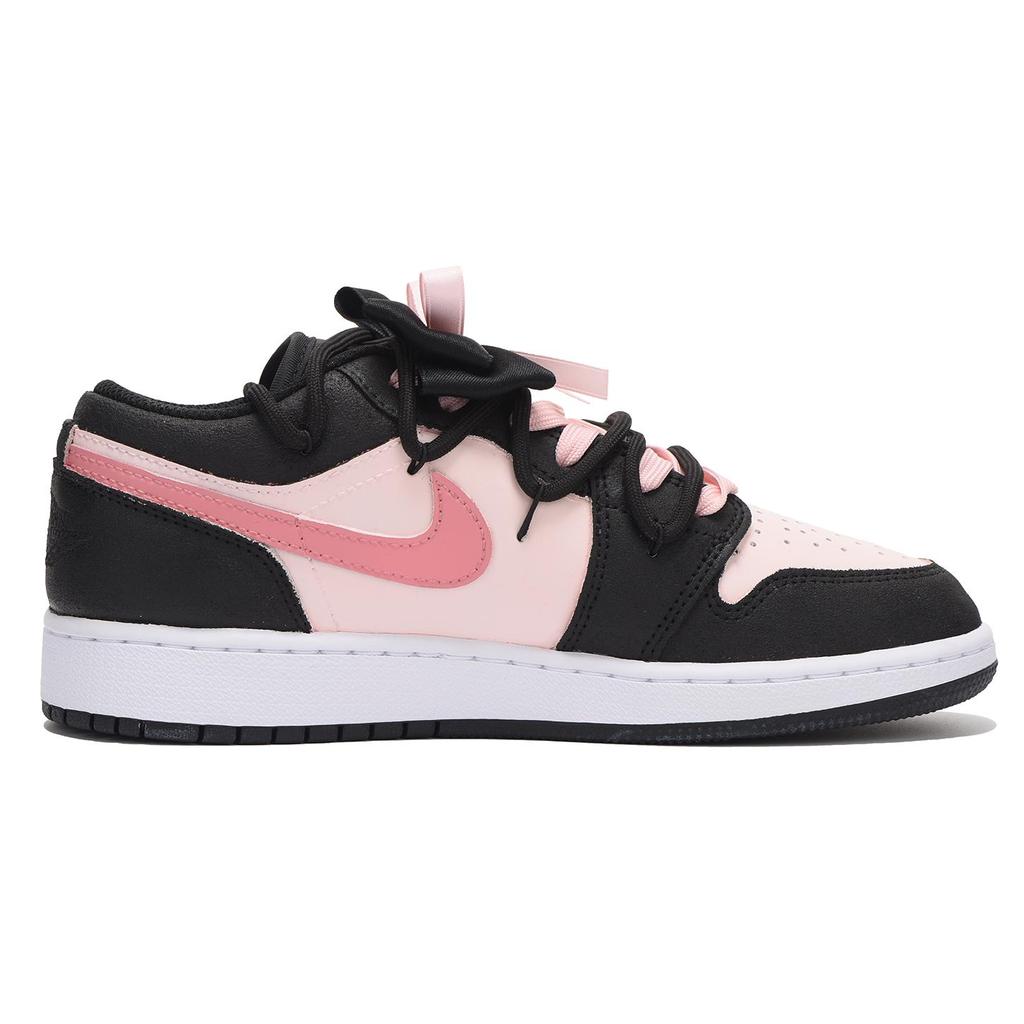 Jordan Air Jordan 1 Low top Vintage Basketball Shoes Women's Black Pink DX4374-008(Team59-)