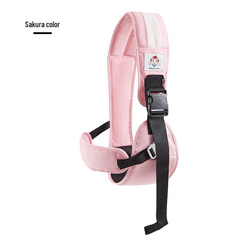 Lumbar Support Baby Waist Stool Carrier - Hands-Free, Front-Facing, Toddler Hug Support.