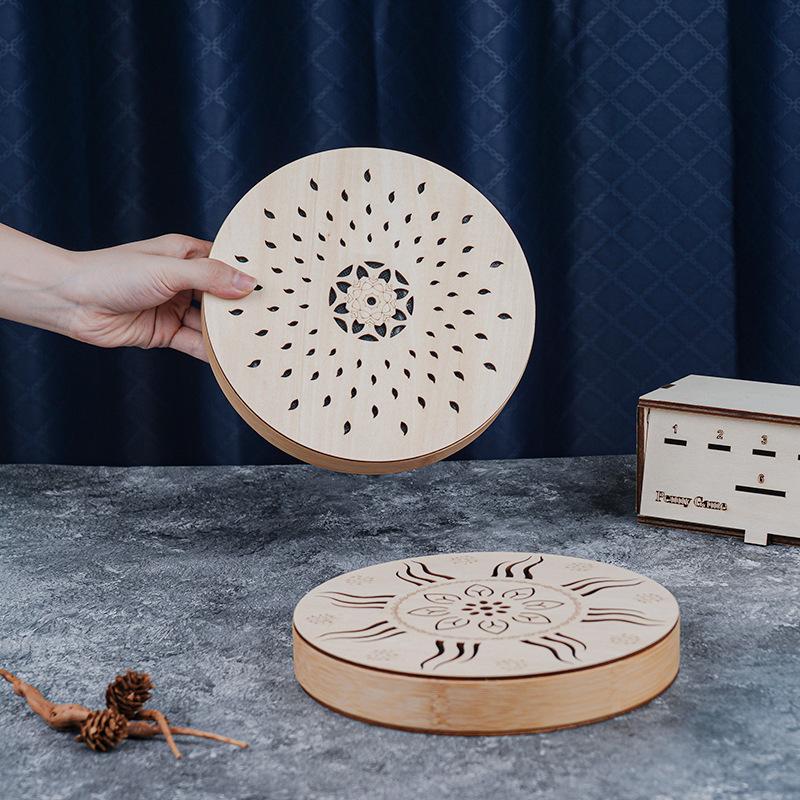 Stream Drum For Beginner 6 Inch Sound Healing Drum Relaxation Wooden Yoga Meditation Musical Instrument