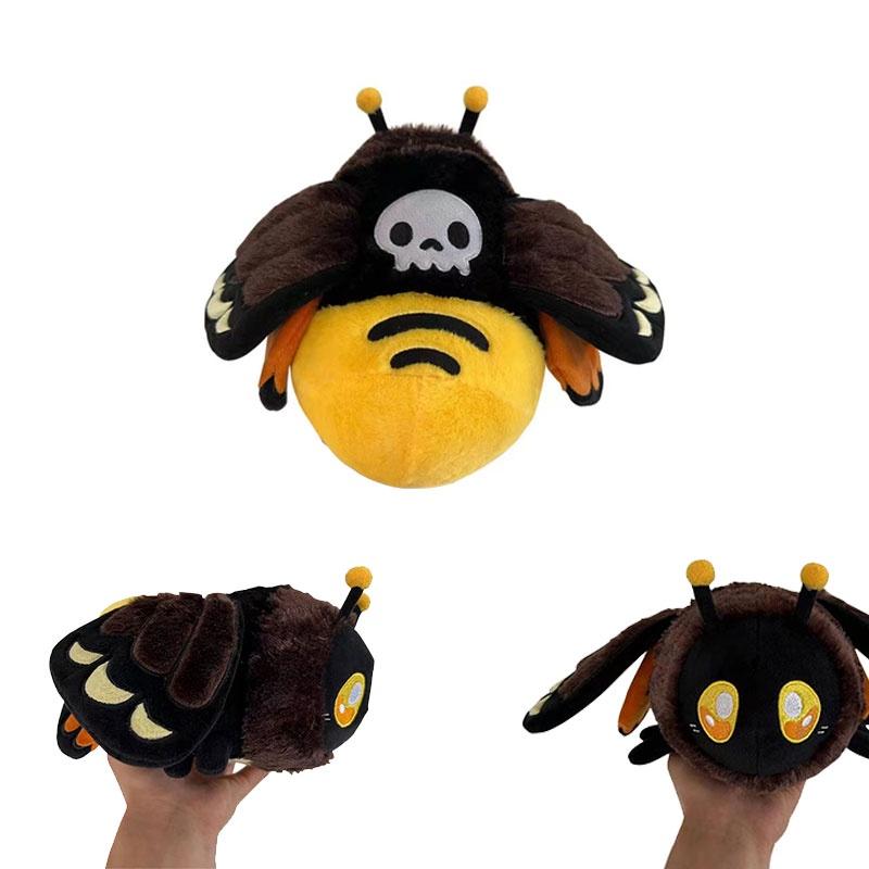 Death's Head Hawkmoth Plush Doll 23cm Soft And Fluffy Customizable Design Feather-like Texture