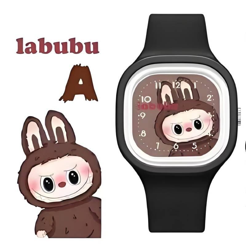 

Милые часы Детские Мультяшные Высококачественные Желейные Часы с Эффектом Кожи Силиконовые чёрный