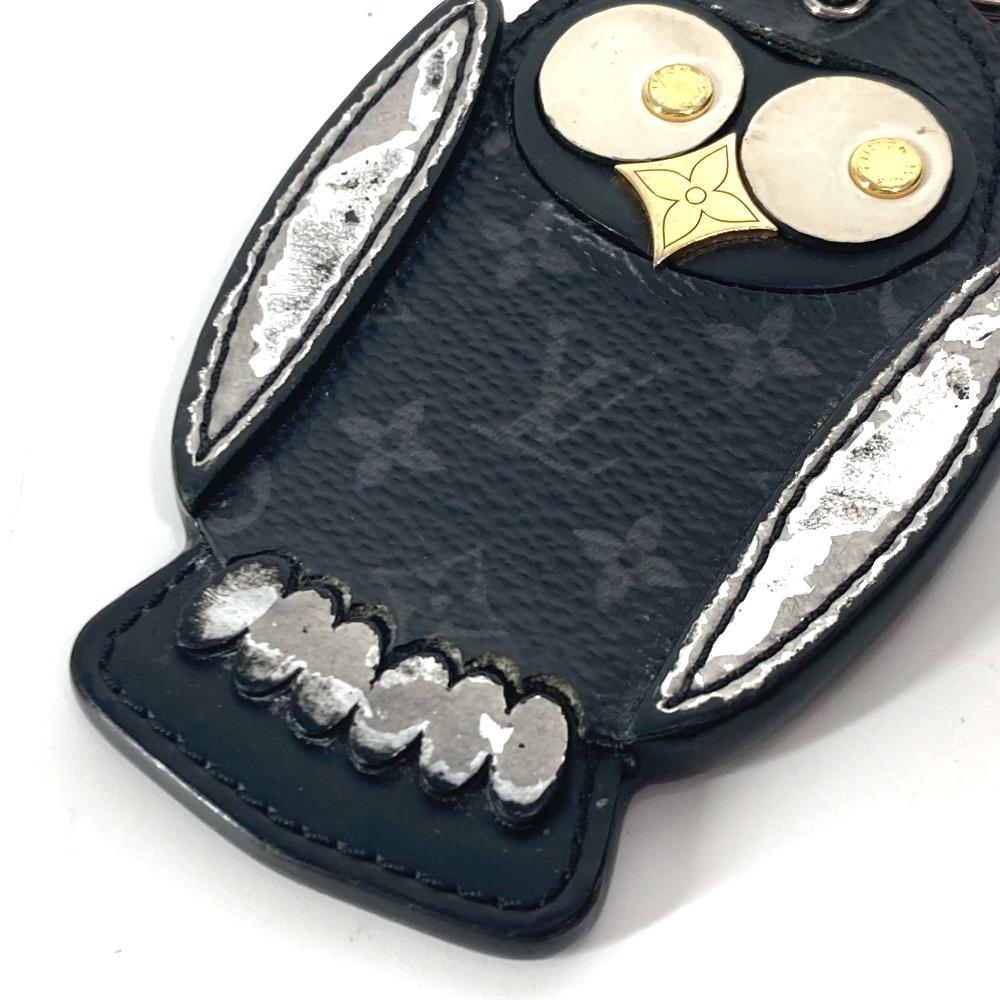 Louis Vuitton M69482 MonogramEclipse Porte Cles-Oulu Bag Charm Owl Key Holder