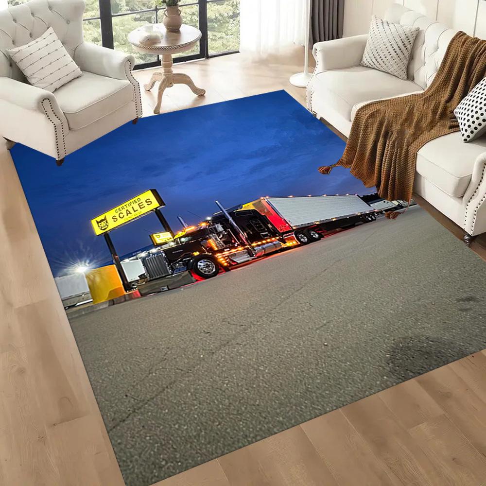Kw Heavy Trucks Floor Rug Office Rug Suitable For Hallway Playrooms Decorate Room Dormitory Antislip Rug Decorate Offices