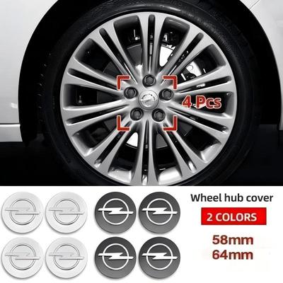 4pcs 56mm 59mm 60mm 64mm 68mm Wheel Center Cap Logo Hub Cover Badge Emblem for Insignia Astra J H G F Corsa Zafira Tigra