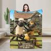 Coperte Calde Morbide di Pecora Shaun Coperta Plaid Peluche da Campeggio Copriletto in Flanella Novità per Soggiorno Copri Divano Letto