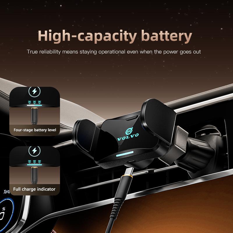 Supporto per Telefono Wireless per Auto Stazione di Ricarica Rapida Caricabatterie Auto Induzione Infrarossa Per Volvo Rdesign V60 V40 XC90 S60 C30 XC6