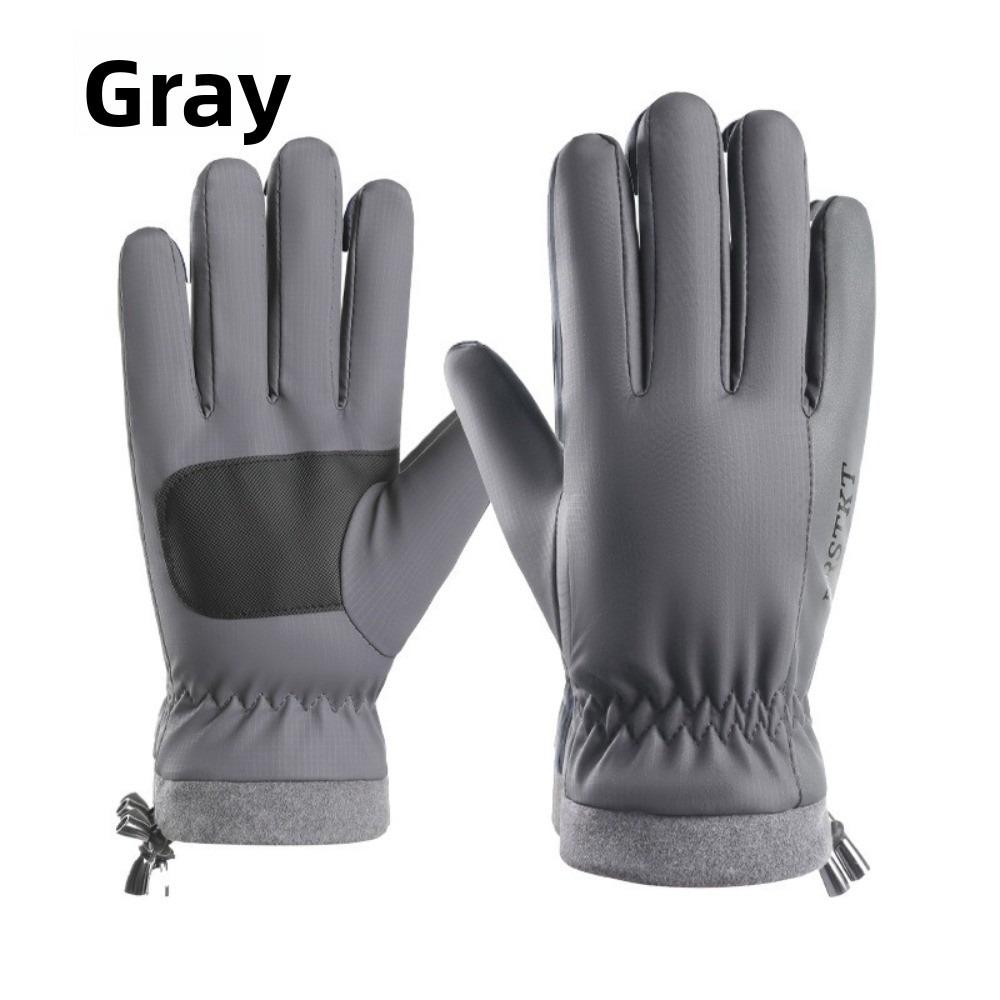Touchscreen Compatible Full Finger Mittens Windproof Motorcycle Gloves  for Winter Riding