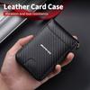 GLC GLB Carbon Fiber Credit Card Holder Wallet Men Rfid Thin Slim Minimalist Wallet For Mercedes Benz AMG A C E Class W201 W210