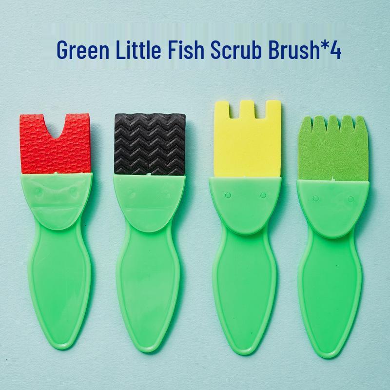 Kid's Sponge Stamp Ink Pad and Roller Set for Painting and Drawing