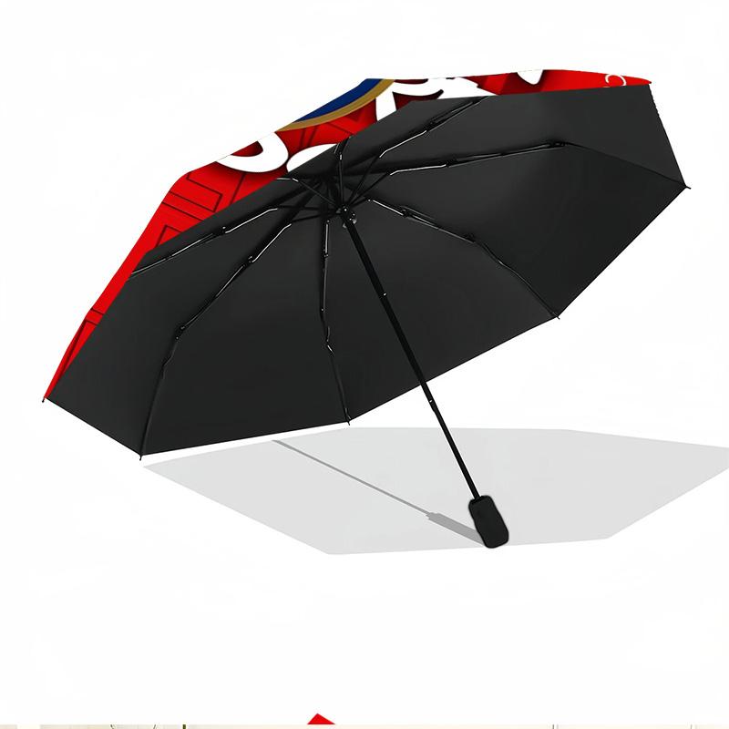 football team.C Print Automatic Open Close Umbrella, Portable Foldable Umbrella, for Outdoor Commute Camping Trip, Ideal Birthday Gift
