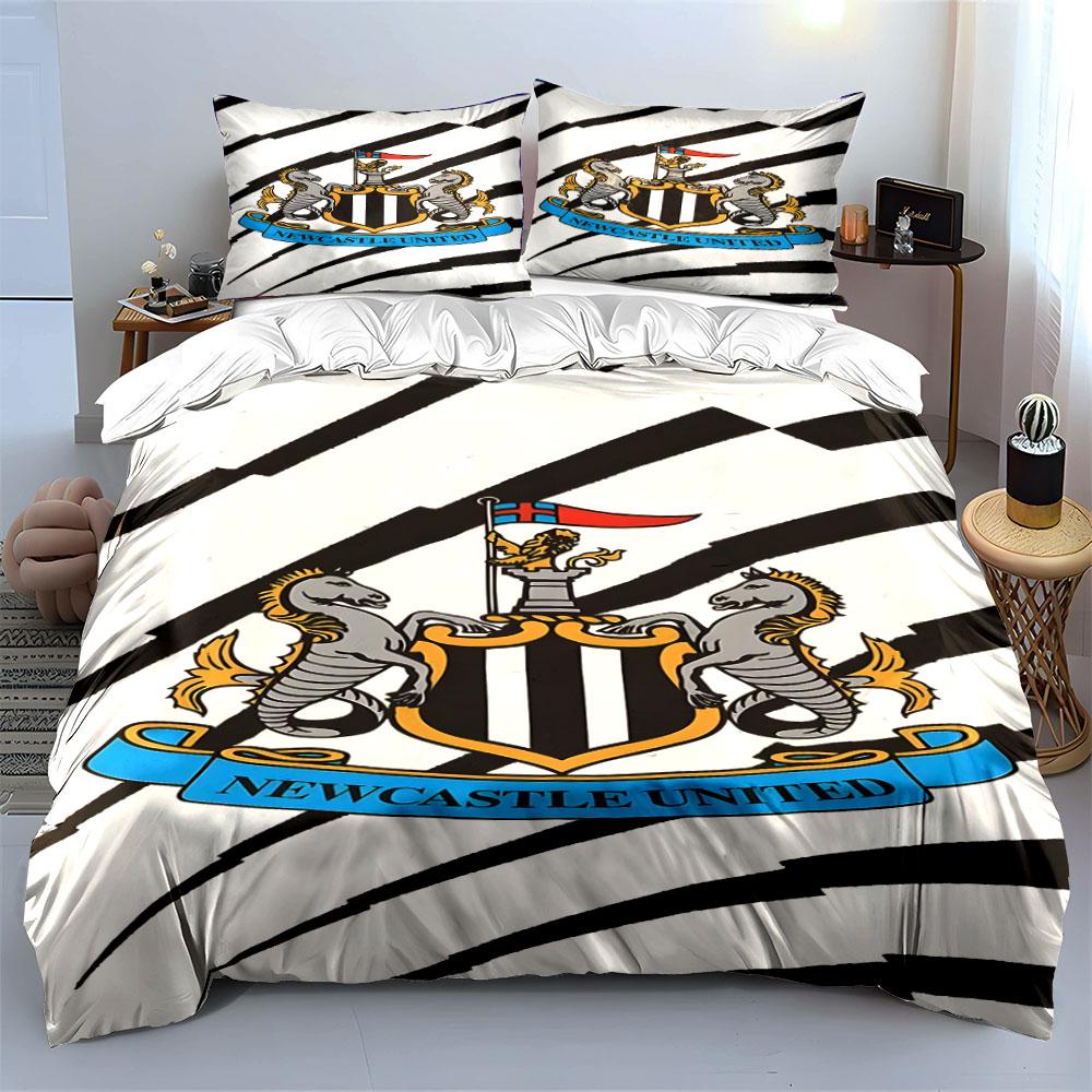 Black Stripes, Newcastle United Crest. Bedding Sets Duvet Cover Sets Duvet Covers Pillowcases(1*Duvet Cover 2*Pillowcases Without Duvet Insert)