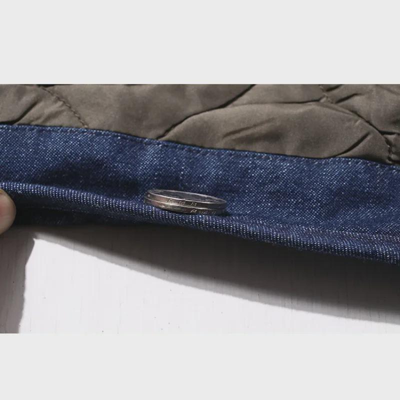 Japansk Höst- & Vintertjock Kviltad V-ringad Jacka