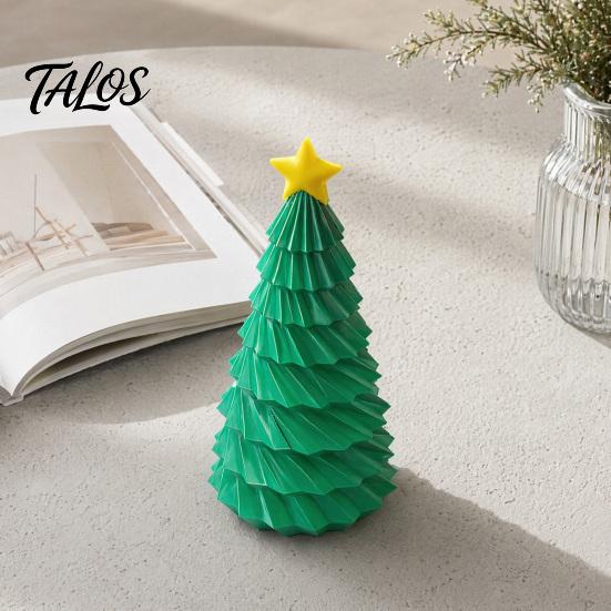 Christmas Tree Decor 3D Printed Figurine, Yellow Star Topper Statue, Mini Small Ornament Decoration for Home Office, Gift Xmas Holiday